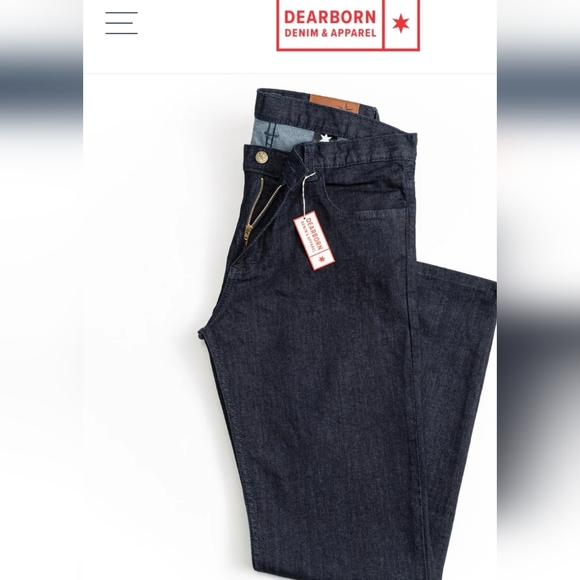 Dearborn Denim & Apparel Tailored Fit Dark Wash V1, MADE IN CHICAGO, #1 - Picture 1 of 11